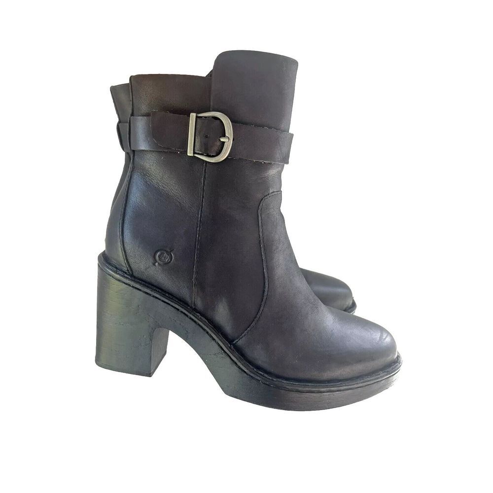 Børn‎ Zip Platform Bootie Size 9